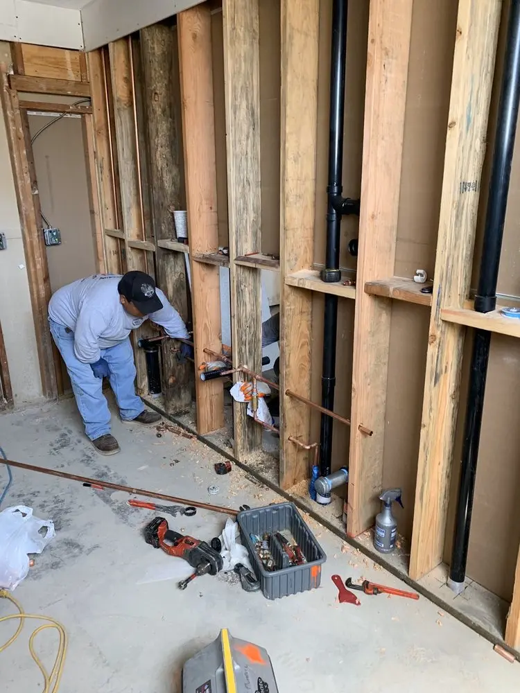 Commercial rough-in plumbing for Gas Line Repair in Sherry Lake East